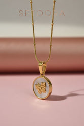 Golden butterfly - Necklace