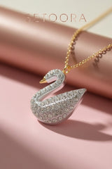 Crystal swan - Necklace