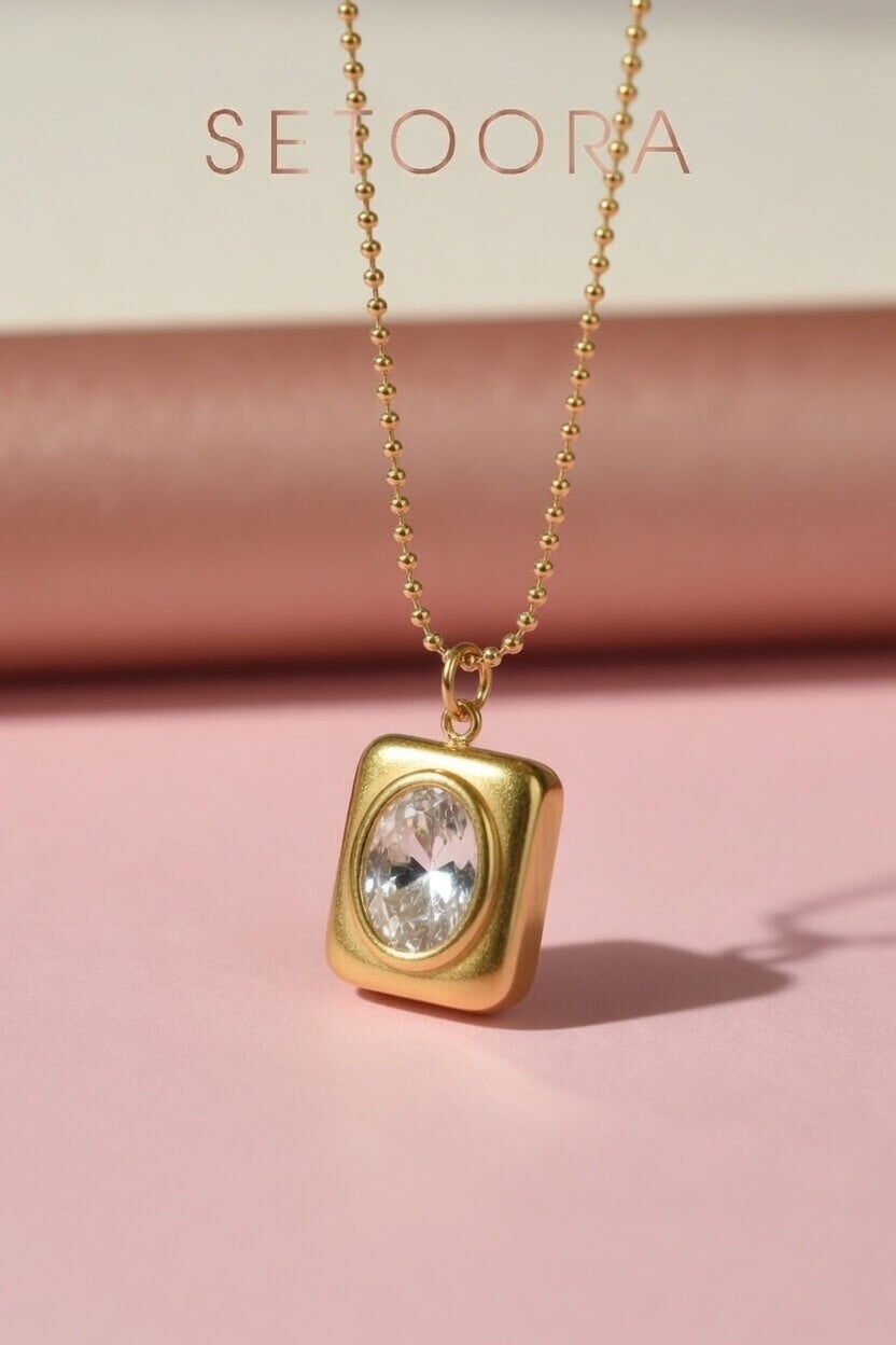 Golden Gem - Necklace