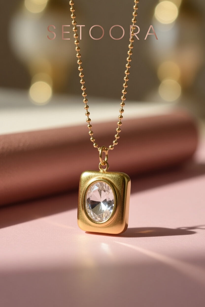 Golden Gem - Necklace