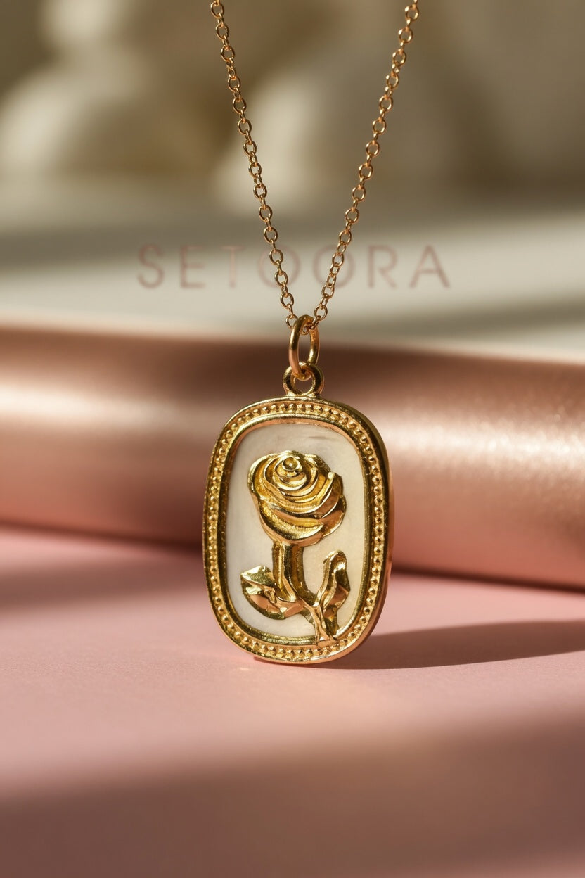 Golden Rose - Necklace