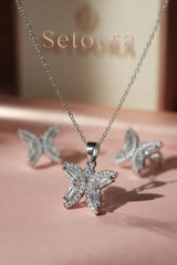 Diamond Cut Butterfly Silver – Set