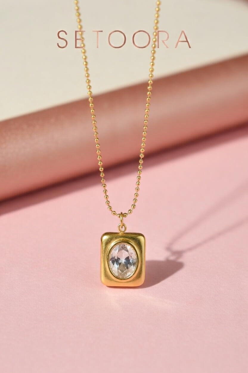 Golden Gem - Necklace