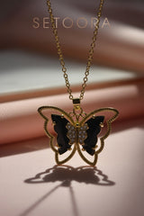 Butterfly noir - Necklace